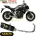 Scarico Completo Yamaha MT-07 2014-2020 Arrow Per Moto Terminale Thunder Alluminio Nero Versione Alta Omologato