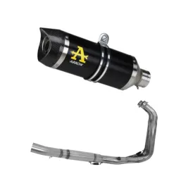 Scarico Completo Yamaha MT-07 2014-2020 Arrow Per Moto Terminale Thunder Alluminio Nero Versione Alta Racing 2