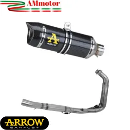 Scarico Completo Yamaha MT-07 2014-2020 Arrow Per Moto Terminale Thunder Carbonio Versione Alta Racing