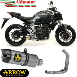 Scarico Completo Yamaha MT-07 2014-2020 Arrow Per Moto Terminale Thunder Titanio Versione Bassa Omologato