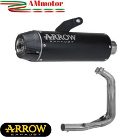 Scarico Completo Yamaha MT-07 2014-2020 Arrow Per Moto Terminale Jet-Race Acciaio Nero Omologato