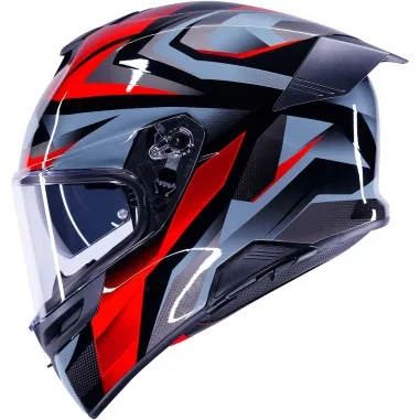 Casco Agv K5 Munor Black Red Integrale Moto Doppia Visiera Pinlock ECE 22.06