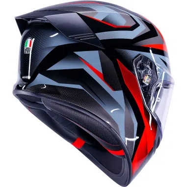 Casco Agv K5 Munor Black Red Integrale Moto Doppia Visiera Pinlock ECE 22.06
