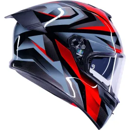 Casco Agv K5 Munor Black Red Integrale Moto Doppia Visiera Pinlock ECE 22.06 2