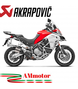 Akrapovic Ducati Multistrada 1200 Enduro Terminale Di Scarico Slip-On Line Titanio Moto Omologato
