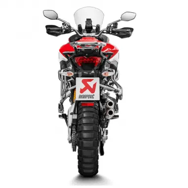 Akrapovic Ducati Multistrada 1200 Enduro Terminale Di Scarico Slip-On Line Titanio Moto Omologato