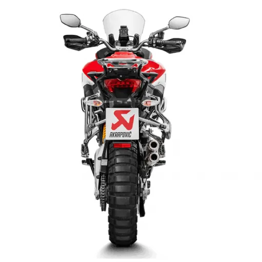 Akrapovic Ducati Multistrada 1200 Enduro Terminale Di Scarico Slip-On Line Titanio Moto Omologato