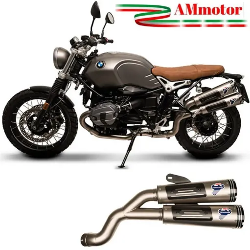 Terminali Di Scarico Con Raccordo Alto Termignoni Bmw R NineT Marmitta Conical Moto