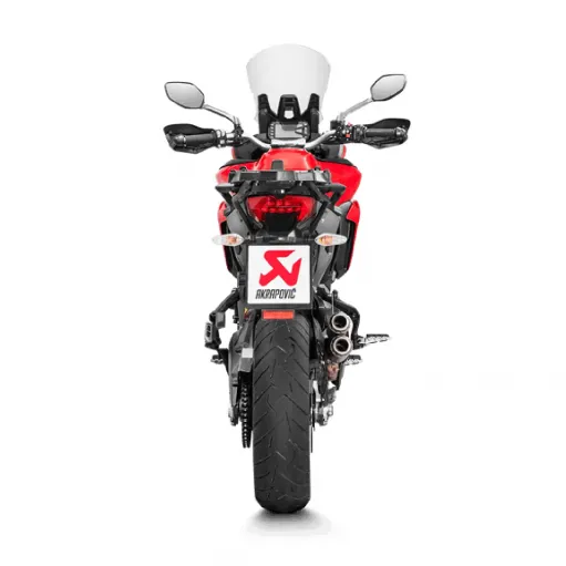 Akrapovic Ducati Multistrada 950 / S 17 - 2020 Terminale Di Scarico Moto Slip-On Line Titanio Omologato