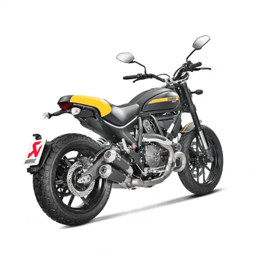 Ducati Scrambler 800 Collettore Di Scarico Akrapovic Tubo Elimina Kat Catalizzatore Titanio Moto