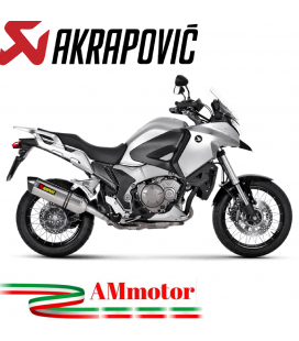 Akrapovic Honda Vfr 1200X Crosstourer 12 2015 Terminale Di Scarico Slip-On Line Titanio Moto Omologato