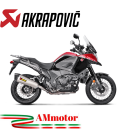 Akrapovic Honda Vfr 1200X Crosstourer 16 2020 Terminale Di Scarico Slip-On Line Titanio Moto Omologato