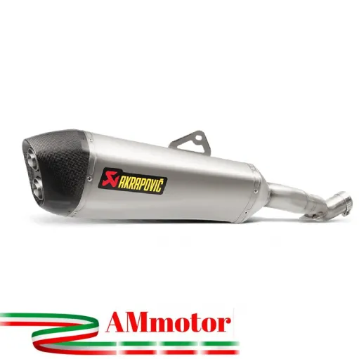 Akrapovic Honda Vfr 1200X Crosstourer 16 2020 Terminale Di Scarico Slip-On Line Titanio Moto Omologato