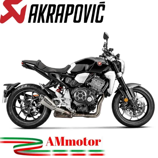 Akrapovic Honda Cb 1000 R 18 - 2023 Terminale Di Scarico Slip-On Line Titanio Moto