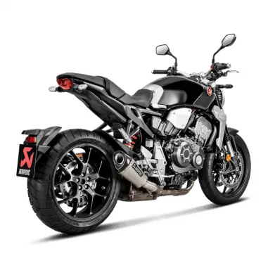 Akrapovic Honda Cb 1000 R 18 - 2023 Terminale Di Scarico Slip-On Line Titanio Moto