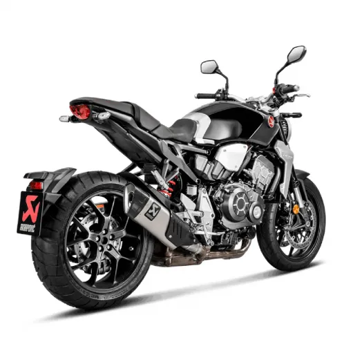 Akrapovic Honda Cb 1000 R 18 - 2024 Terminale Di Scarico Slip-On Line Titanio Moto Omologato