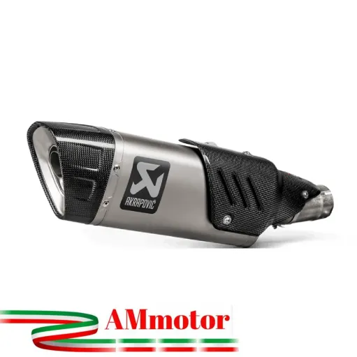 Akrapovic Honda Cb 1000 R 18 - 2024 Terminale Di Scarico Slip-On Line Titanio Moto Omologato