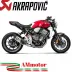 Honda Cb 1000 R Collettori Di Scarico Akrapovic Tubo Elimina Kat Inox Catalizzatore Moto