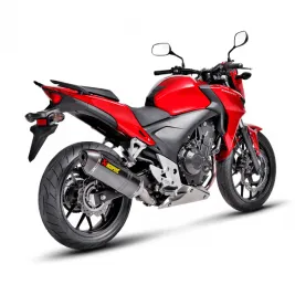 Akrapovic Honda Cb 400 / 500 F Terminale Di Scarico Slip-On Line Carbonio Moto Omologato 2