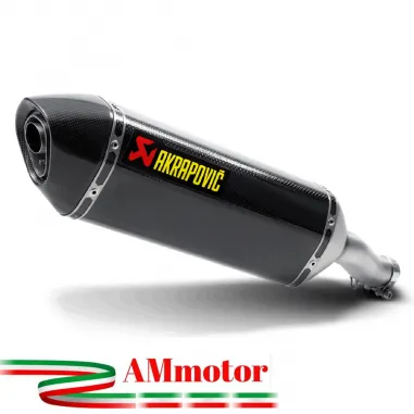 Akrapovic Honda Cb 400 / 500 X 13 - 2015 Terminale Di Scarico Slip-On Line Carbonio Moto Omologato