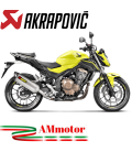 Akrapovic Honda Cb 500 F 16 - 2018 Terminale Di Scarico Slip-On Line Inox Moto Omologato