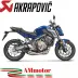 Akrapovic Honda Cb 650 F Impianto Di Scarico Completo Racing Line Terminale Titanio Moto