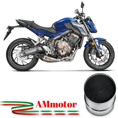 Akrapovic Honda Cb 650 F Impianto Di Scarico Completo Racing Line Terminale Titanio Moto
