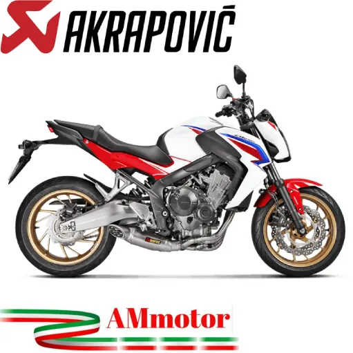 Akrapovic Honda Cb 650 F Impianto Di Scarico Completo Racing Line Terminale Titanio Moto Omologato