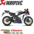 Akrapovic Honda Cbr 1000 RR Abs 08 2014 Terminale Di Scarico Slip-On Line Carbonio Moto