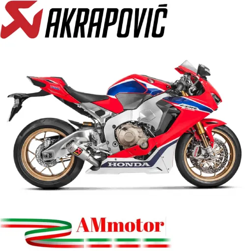Akrapovic Honda Cbr 1000 RR Abs 17 2019 Terminale Di Scarico Slip-On Line Gp Titanio Moto