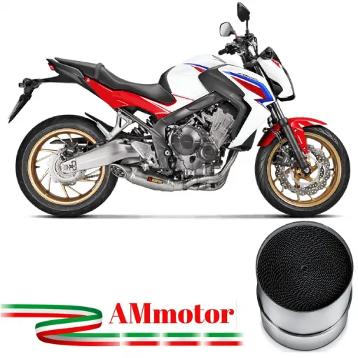 Akrapovic Honda Cb 650 F Impianto Di Scarico Completo Racing Line Terminale Titanio Moto Omologato