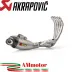Akrapovic Honda Cbr 650 F Impianto Di Scarico Completo Racing Line Terminale Titanio Moto