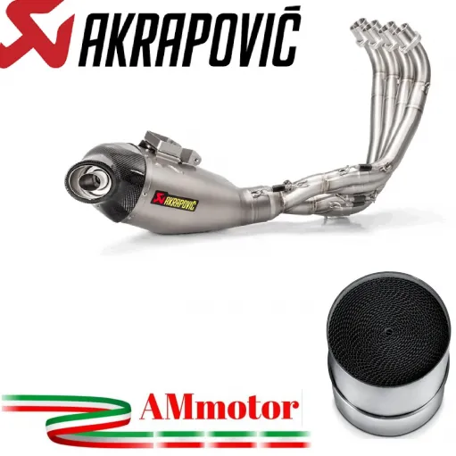 Akrapovic Honda Cbr 650 F Impianto Di Scarico Completo Racing Line Terminale Titanio Moto