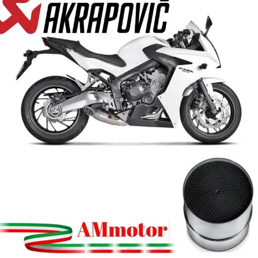 Akrapovic Honda Cbr 650 F Impianto Di Scarico Completo Racing Line Terminale Titanio Moto Omologato