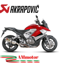 Akrapovic Honda Crossrunner 11 2014 Terminale Di Scarico Slip-On Line Titanio Moto Omologato
