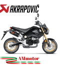 Akrapovic Honda Msx 125 / Grom Terminale Di Scarico Slip-On Line Carbonio Moto Omologato