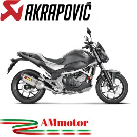 Akrapovic Honda Nc 700 / 750 S Terminale Di Scarico Slip-On Line Titanio Moto Omologato