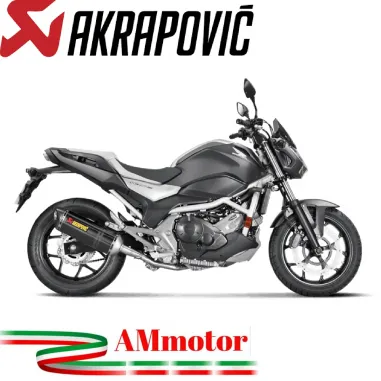 Akrapovic Honda Nc 700 / 750 S Terminale Di Scarico Slip-On Line Carbonio Moto Omologato
