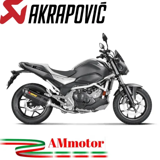 Akrapovic Honda Nc 700 / 750 S Terminale Di Scarico Slip-On Line Carbonio Moto Omologato