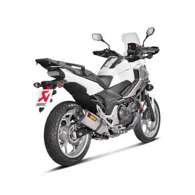 Akrapovic Honda Nc 700 / 750 X Terminale Di Scarico Slip-On Line Titanio Moto Omologato