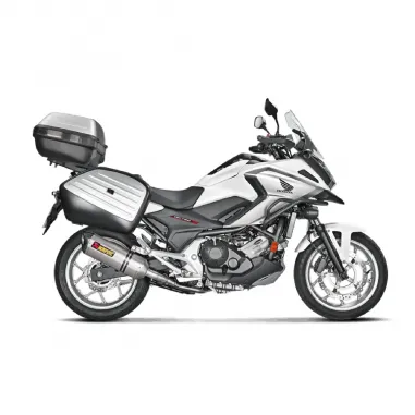 Akrapovic Honda Nc 700 / 750 X Terminale Di Scarico Slip-On Line Titanio Moto Omologato