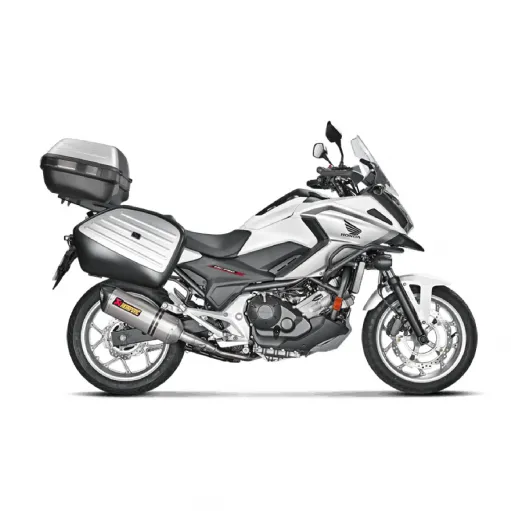 Akrapovic Honda Nc 700 / 750 X Terminale Di Scarico Slip-On Line Titanio Moto Omologato