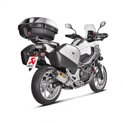 Akrapovic Honda Nc 700 / 750 X Terminale Di Scarico Slip-On Line Titanio Moto Omologato