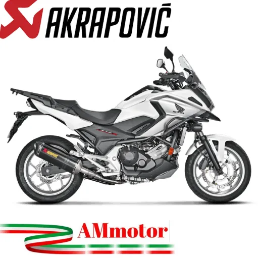 Akrapovic Honda Nc 700 / 750 X Terminale Di Scarico Slip-On Line Carbonio Moto Omologato