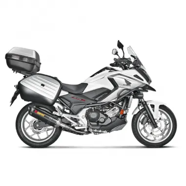 Akrapovic Honda Nc 700 / 750 X Terminale Di Scarico Slip-On Line Carbonio Moto Omologato