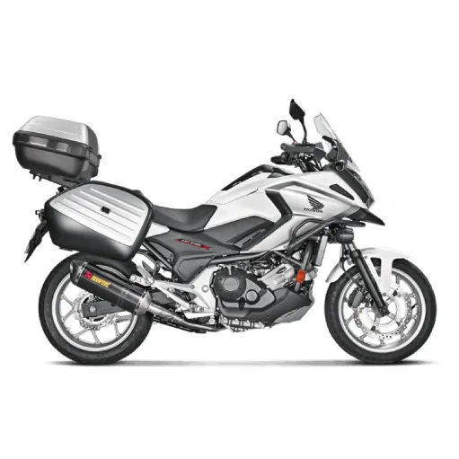 Akrapovic Honda Nc 700 / 750 X Terminale Di Scarico Slip-On Line Carbonio Moto Omologato