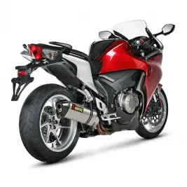 Akrapovic Honda Vfr 1200 F Terminale Di Scarico Slip-On Line Titanio Moto Omologato 2