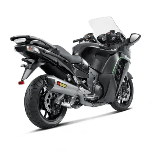 Akrapovic Kawasaki 1400 Gtr Terminale Di Scarico Slip-On Line Titanio Moto Omologato