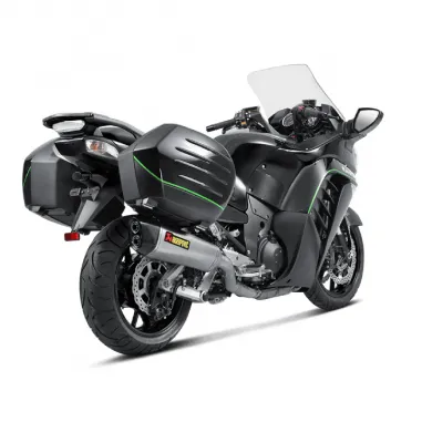 Akrapovic Kawasaki 1400 Gtr Terminale Di Scarico Slip-On Line Titanio Moto Omologato