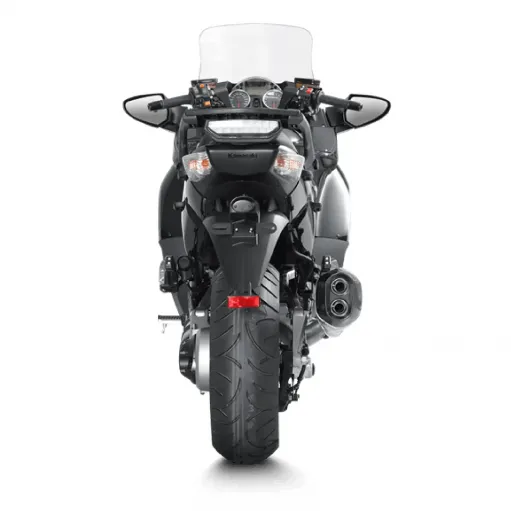 Akrapovic Kawasaki 1400 Gtr Terminale Di Scarico Slip-On Line Titanio Moto Omologato